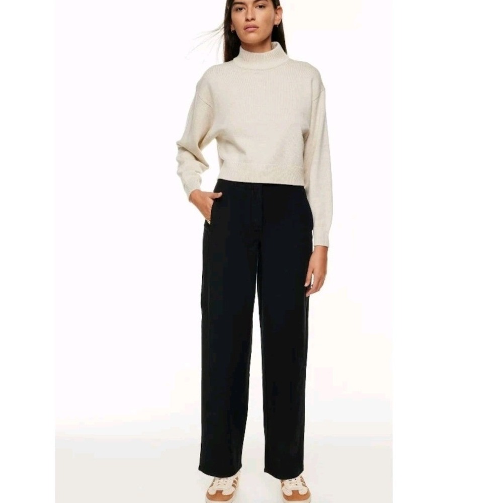 Wilfred Free Aritzia Wide Leg High Waist Utility Ascendant Pant Black Size 6